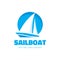 Sail boat - logo template concept illustration. Ship sign. Design element