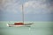 Sail boat in the sea, travel