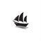 Sail Boat Waves Logo, vector logo concept, travel logo template