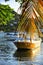 Sail boats anchored in the bay in St Georges cruise port