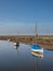 Sail boats at Blakeney Quay Norfolk