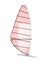 Sailboard isolate on white background