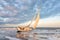 Sailboat Aground on Folly Beach