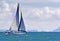 Sailboat and Anacapa Island