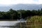 Sailboat  at anchorage on a Rio Dulce.