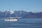 A sailboat anchored near Pond Inlet, Nunavut waiting for weather to transit through the Northwest Passage