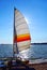 Sailboat backlit