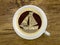 Sailboat in the coffee cup