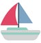 Sailboat  Color Vector Icon which can easily modify or edit