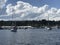 Sailboat entering Ladysmith Marina