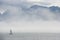 Sailboat and Fog