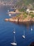 Sailboat and Girolata genovese fort