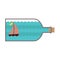 Sailboat In A Glass Bottle