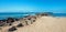 Sailboat going into Ventura Harbor in Ventura California USA