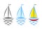 Sailboat icons