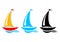 Sailboat icons