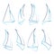 Sailboat icons