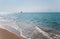 Sailboat in the indian ocean in tanzania - national park saadani