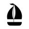 sailboat isolated icon design