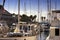 Sailboat and Luxury Yacht Ocean Harbor Marina