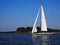 Sailboat on Manhasset Bay Port Washington LI