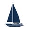 Sailboat maritime frame icon