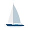 Sailboat maritime frame icon