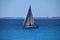 Sailboat on the Mediterranean in South of France