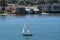 Sailboat in Monterey Bay