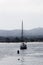 Sailboat Moored To Buoy In Monterey Bay California