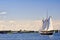 Sailboat on Narragansett Bay