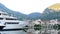 Sailboat near the old town of Kotor