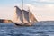 Sailboat on the New York bay