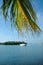 Sailboat and palm tree