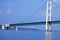 A Sailboat Passing The Mighty Mac