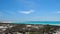 Sailboat at peaceful Caribbean anchorage