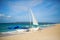 Sailboat on Puka beach, Boracay, Philippines