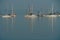 Sailboat Reflections on San Diego Bay