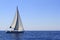 Sailboat sailing sails blue Mediterranean