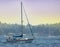 Sailboat without Sails on Lake Washington