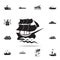 sailboat in the sea icon. Detailed set of ship icons. Premium graphic design. One of the collection icons for websites, web design