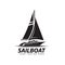 Sailboat silhouette logo