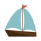 Sailboat summer symbol