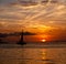 Sailboat sunset