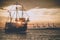 Sailboat in twilight