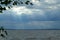 Sailboat under a stormy sky