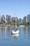 Sailboat in Vancouver Harbor