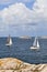 Sailboats in the archipelago