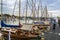 Sailboats on BodenSee lake