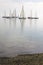 Sailboats in calm water